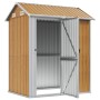 Galvanized light brown steel garden shed 192x152.5x237cm by , Sheds - Ref: Foro24-364533, Price: 319,06 €, Discount: %