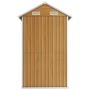 Galvanized light brown steel garden shed 192x152.5x237cm by , Sheds - Ref: Foro24-364533, Price: 319,06 €, Discount: %