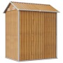 Galvanized light brown steel garden shed 192x152.5x237cm by , Sheds - Ref: Foro24-364533, Price: 319,06 €, Discount: %