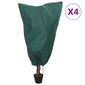 Cubierta para plantas con cordón 4 uds 70 g/m² 0,8x0,8m de , Accesorios de jardinería - Ref: Foro24-364883, Precio: 17,99 €, ...