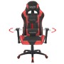 Silla de escritorio reclinable Racing de cuero artificial roja de vidaXL, Sillas de oficina - Ref: Foro24-20172, Precio: 192,...