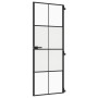 Interior black thin door glass and aluminum 76x201.5 cm by , Doors for the home - Ref: Foro24-155124, Price: 187,02 €, Discou...