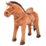 Brown stuffed standing toy horse by vidaXL, Stuffed animals - Ref: Foro24-91309, Price: 74,39 €, Discount: %