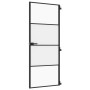 Puerta interior delgada negra vidrio y aluminio 83x201,5 cm de , Puertas para el hogar - Ref: Foro24-155118, Precio: 201,30 €...