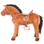 Caballo de juguete de pie de peluche marrón de vidaXL, Animales de peluche - Ref: Foro24-91309, Precio: 74,39 €, Descuento: %