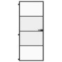 Puerta interior delgada negra vidrio y aluminio 83x201,5 cm de , Puertas para el hogar - Ref: Foro24-155118, Precio: 201,30 €...