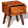 Mesita de noche con 1 cajón madera maciza de sheesham 55 cm de vidaXL, Mesitas de noche - Ref: Foro24-242461, Precio: 128,31 ...