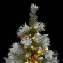 Artificial Christmas tree with hinges 150 LED and balls 150 cm by , Christmas trees - Ref: Foro24-3210190, Price: 75,69 €, Di...