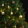 Árbol de Navidad artificial con bisagras 300 LED y bolas 180 cm de , Arboles de navidad - Ref: Foro24-3210398, Precio: 147,43...