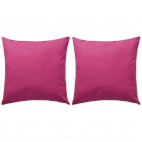 Outdoor cushions 2 units 45x45 cm pink by vidaXL, Cushions - Ref: Foro24-132294, Price: 28,99 €, Discount: %