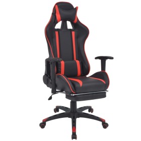 Racing reclining office chair with red footrest by vidaXL, Office chairs - Ref: Foro24-20168, Price: 228,04 €, Discount: %