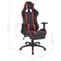 Silla de oficina racing reclinable con reposapiés rojo de vidaXL, Sillas de oficina - Ref: Foro24-20168, Precio: 228,04 €, De...