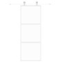 White tempered glass and aluminum sliding door 76x205 cm by , Doors for the home - Ref: Foro24-155204, Price: 135,58 €, Disco...