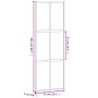 Tempered glass and black aluminum sliding door 76x205 cm by , Doors for the home - Ref: Foro24-155210, Price: 158,69 €, Disco...