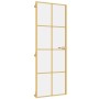 Puerta de interior dorada vidrio templado y aluminio 76x201,5cm de , Puertas para el hogar - Ref: Foro24-155140, Precio: 180,...