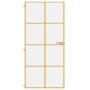 Golden interior door tempered glass and aluminum 93x201.5cm by , Doors for the home - Ref: Foro24-155142, Price: 180,94 €, Di...