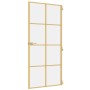 Golden interior door tempered glass and aluminum 93x201.5cm by , Doors for the home - Ref: Foro24-155142, Price: 180,94 €, Di...