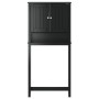 Mueble para lavadora BERG madera maciza negro 76x27x164,5 cm de , Muebles de baño - Ref: Foro24-358557, Precio: 179,99 €, Des...