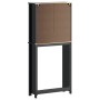 Mueble para lavadora BERG madera maciza negro 76x27x164,5 cm de , Muebles de baño - Ref: Foro24-358557, Precio: 179,99 €, Des...