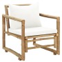 Garden chairs with cushions 2 units bamboo by vidaXL, Garden chairs - Ref: Foro24-43158, Price: 221,74 €, Discount: %