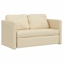 Floor sofa bed 2 in 1 cream fabric 112x174x55 cm by , Sofas - Ref: Foro24-353970, Price: 225,19 €, Discount: %