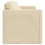 Floor sofa bed 2 in 1 cream fabric 112x174x55 cm by , Sofas - Ref: Foro24-353970, Price: 225,19 €, Discount: %