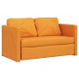 Floor sofa bed 2 in 1 dark yellow fabric 112x174x55 cm by , Sofas - Ref: Foro24-353972, Price: 210,96 €, Discount: %