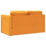 Floor sofa bed 2 in 1 dark yellow fabric 112x174x55 cm by , Sofas - Ref: Foro24-353972, Price: 210,96 €, Discount: %