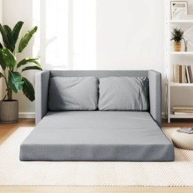 Floor sofa bed 2 in 1 light gray fabric 112x174x55 cm by , Sofas - Ref: Foro24-353964, Price: 186,33 €, Discount: %