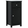 Juego de muebles de baño BERG 4 pzas madera maciza pino negro de , Muebles de baño - Ref: Foro24-3206503, Precio: 308,50 €, D...