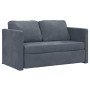 Floor sofa bed 2 in 1 dark gray velvet 122x204x55 cm by , Sofas - Ref: Foro24-353958, Price: 217,59 €, Discount: %