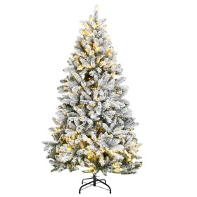 Artificial Christmas tree with hinges 300 LED and snow 240 cm by , Christmas trees - Ref: Foro24-3210122, Price: 198,99 €, Di...