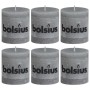 Bolsius Rustic candles 6 units light gray 80x68 mm by , Candles - Ref: Foro24-428114, Price: 13,87 €, Discount: %