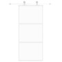 White tempered glass and aluminum sliding door 90x205 cm by , Doors for the home - Ref: Foro24-155205, Price: 142,99 €, Disco...