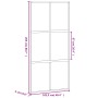 White tempered glass and aluminum sliding door 102.5x205 cm by , Doors for the home - Ref: Foro24-155218, Price: 158,44 €, Di...