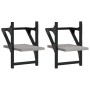 Wall shelves with bars 2 pcs Sonoma gray 20x25x30 cm by , Shelves and shelves - Ref: Foro24-836231, Price: 16,69 €, Discount: %