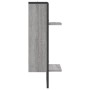 Estante de pared con barra gris Sonoma 30x25x65 cm de , Estantes y estanterías - Ref: Foro24-836301, Precio: 22,99 €, Descuen...