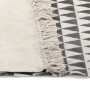 Kilim cotton rug with black/white print 160x230 cm by vidaXL, Rugs - Ref: Foro24-246550, Price: 47,99 €, Discount: %