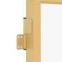 Puerta de interior dorada vidrio templado y aluminio 76x201,5cm de , Puertas para el hogar - Ref: Foro24-155136, Precio: 188,...