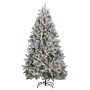 Artificial Christmas tree with hinges 300 LED and balls 240 cm by , Christmas trees - Ref: Foro24-3210140, Price: 205,30 €, D...