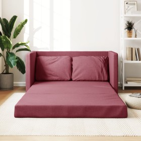 Floor sofa bed 2 in 1 red fabric 112x174x55 cm by , Sofas - Ref: Foro24-353967, Price: 184,46 €, Discount: %