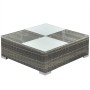 Set de muebles de jardín 5 pzas y cojines ratán sintético gris de vidaXL, Conjuntos de jardín - Ref: Foro24-42741, Precio: 48...