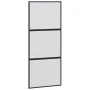Tempered glass and black aluminum sliding door 90x205 cm by , Doors for the home - Ref: Foro24-155199, Price: 218,34 €, Disco...