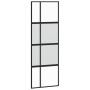 Puerta corredera vidrio templado y aluminio negra 76x205 cm de , Puertas para el hogar - Ref: Foro24-155228, Precio: 149,99 €...