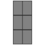 Tempered glass and black aluminum sliding door 90x205 cm by , Doors for the home - Ref: Foro24-155214, Price: 210,48 €, Disco...