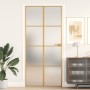 Golden interior door tempered glass and aluminum 93x201.5cm by , Doors for the home - Ref: Foro24-155146, Price: 193,08 €, Di...