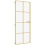 Golden interior door tempered glass and aluminum 93x201.5cm by , Doors for the home - Ref: Foro24-155146, Price: 193,08 €, Di...