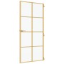 Golden interior door tempered glass and aluminum 93x201.5cm by , Doors for the home - Ref: Foro24-155146, Price: 193,08 €, Di...