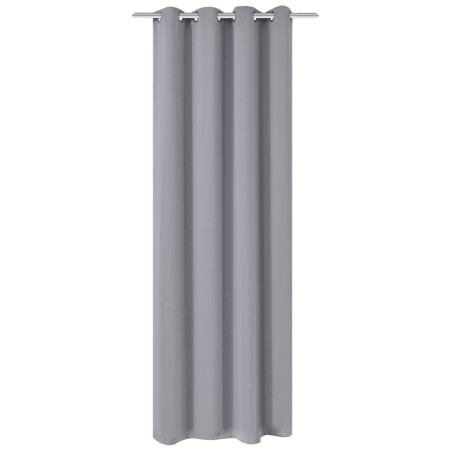 Cortina opaca con ojales de metal 270x245 cm gris de vidaXL, Cortinas y visillos - Ref: Foro24-132206, Precio: 41,99 €, Descu...