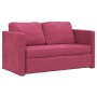 Bodenschlafsofa 2 in 1 roter Samt 122x204x55 cm von , Sofas - Ref: Foro24-353960, Preis: 231,99 €, Rabatt: %